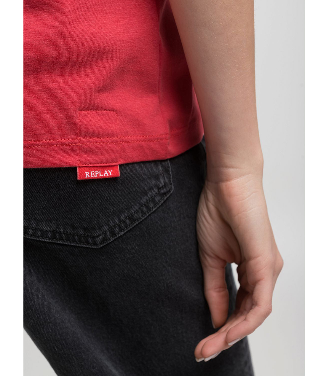 レギュラーフィットRロゴ ベーシックジャージーTシャツ 詳細画像 レッド 6